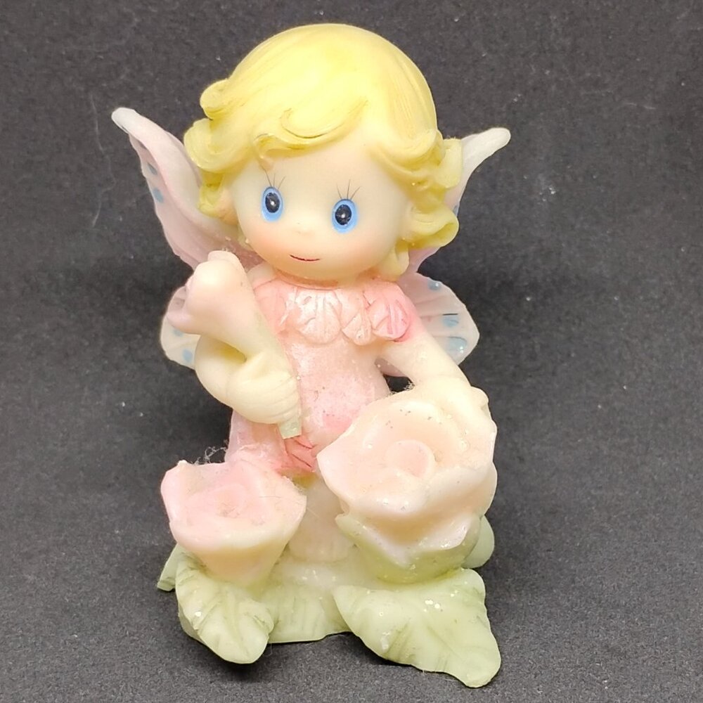 Cute Butterfly Fairy with Flower Figurine Collectible Sculpture